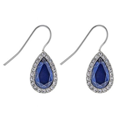 Designer blue peardrop earring